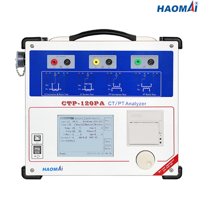 Bộ thử nghiệm máy biến áp dụng cụ dòng điện 50 / 60Hz Điện áp đầu gối tối đa 40kV