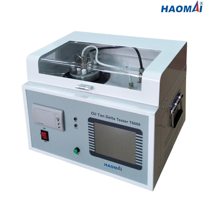 Bộ thử nghiệm BDV dầu biến áp nhẹ, 600V dầu Tan Delta và thử nghiệm điện trở suất