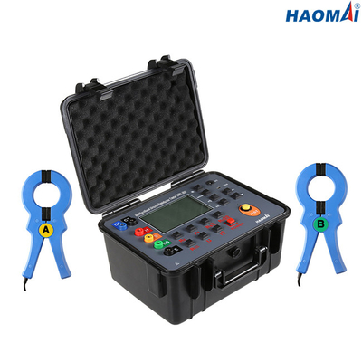 Thiết bị kiểm tra điện trở nối đất ISO9001 1000A 3700V / Rms với kẹp đôi
